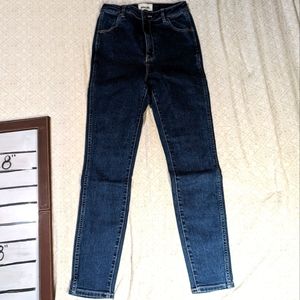 Rollas 28 Skinny East Coast‎ Ankle highrise super skinny dark wash denim jeans